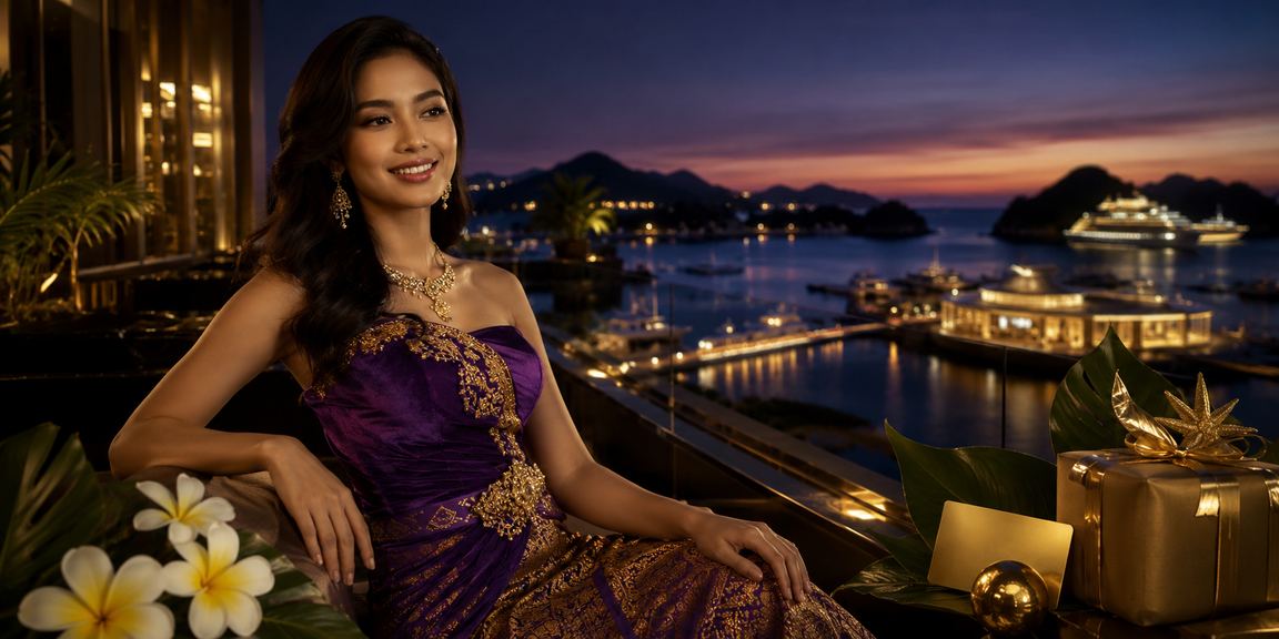 Model perempuan Vietnam menampilkan tampilan platform VIP bonus online